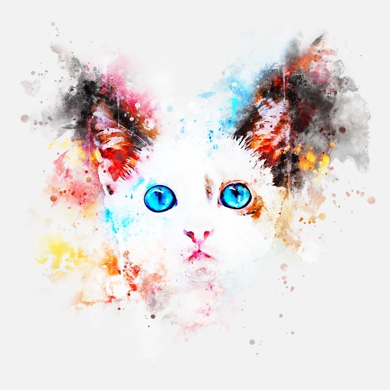 gxp chat mignon yeux bleus couleur de l'eau blobs