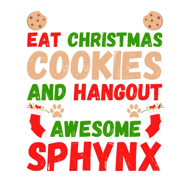 Biscuits de Noël Sphynx Cat