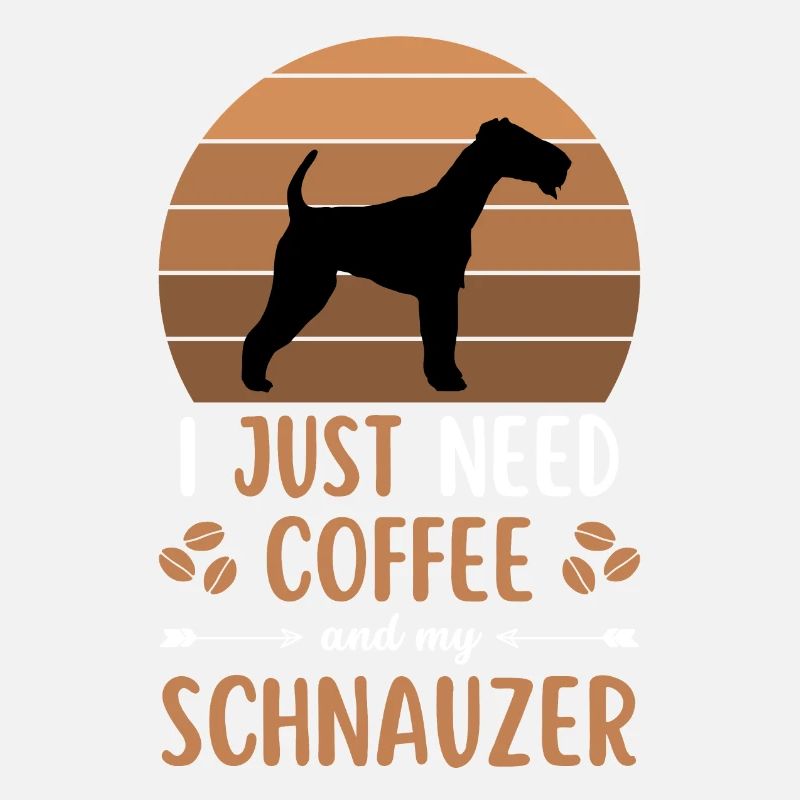 Schnauzer Coffee Retro
