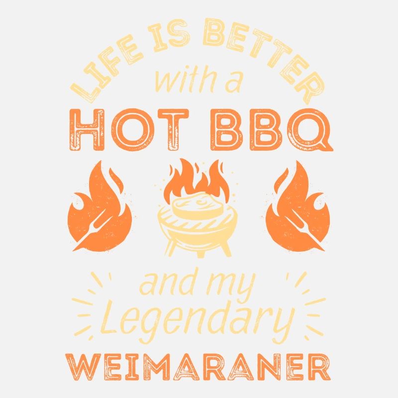 BBQ grilling and Weimaraner lovers