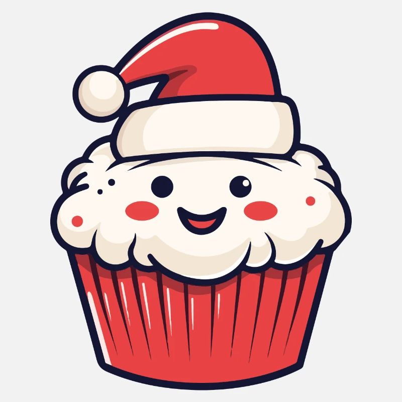 Muffin Cake Baking Christmas
