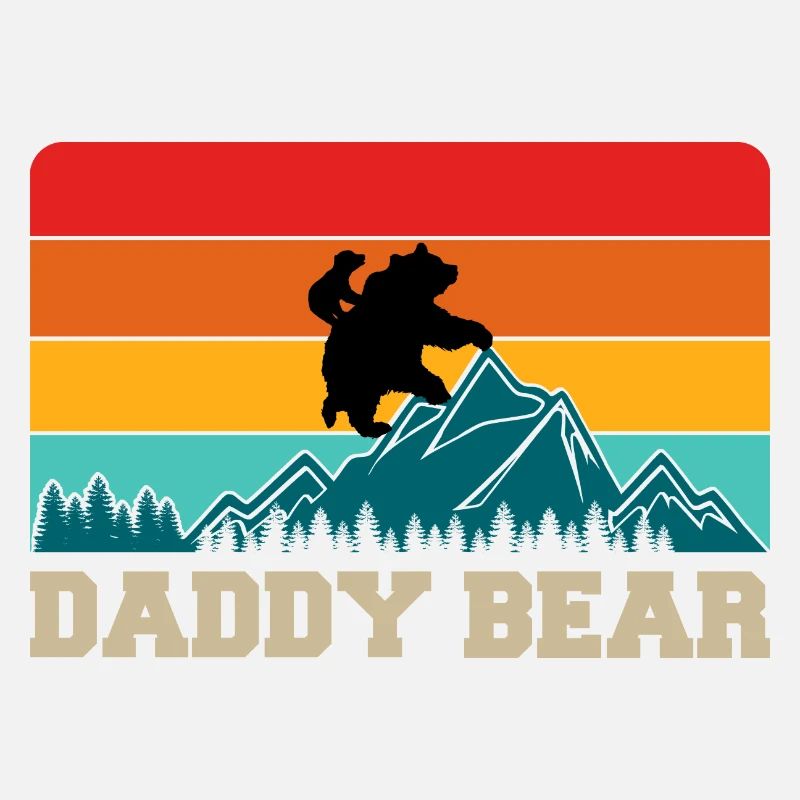 Daddy Bear climb the Mountain in Forest der Bär