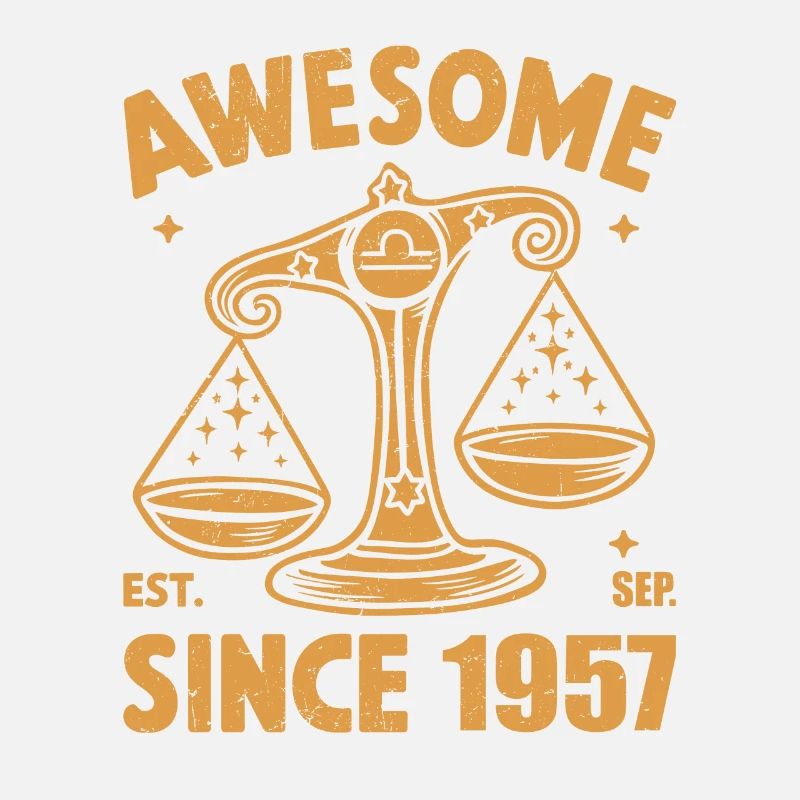 Awesome Since 1957 Libra Geburtstag