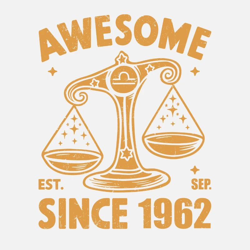 Awesome Since 1962 Libra Geburtstag