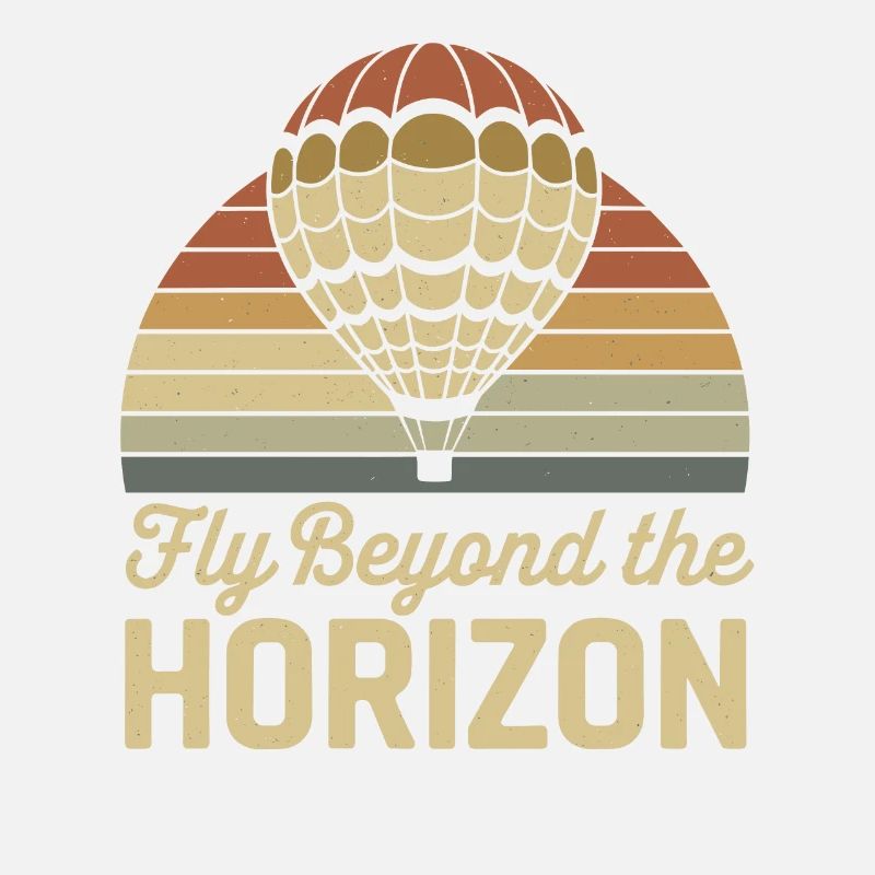 Fliege Jenseits des Horizonts Heißluftballon