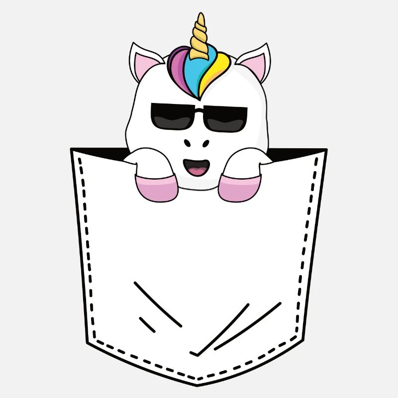 Poche poitrine Licorne