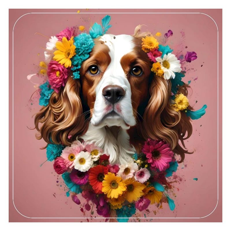 Cocker Spaniel, Blumen