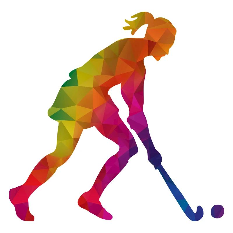 Hockeyeuse Joueuse De Hockey Coloré