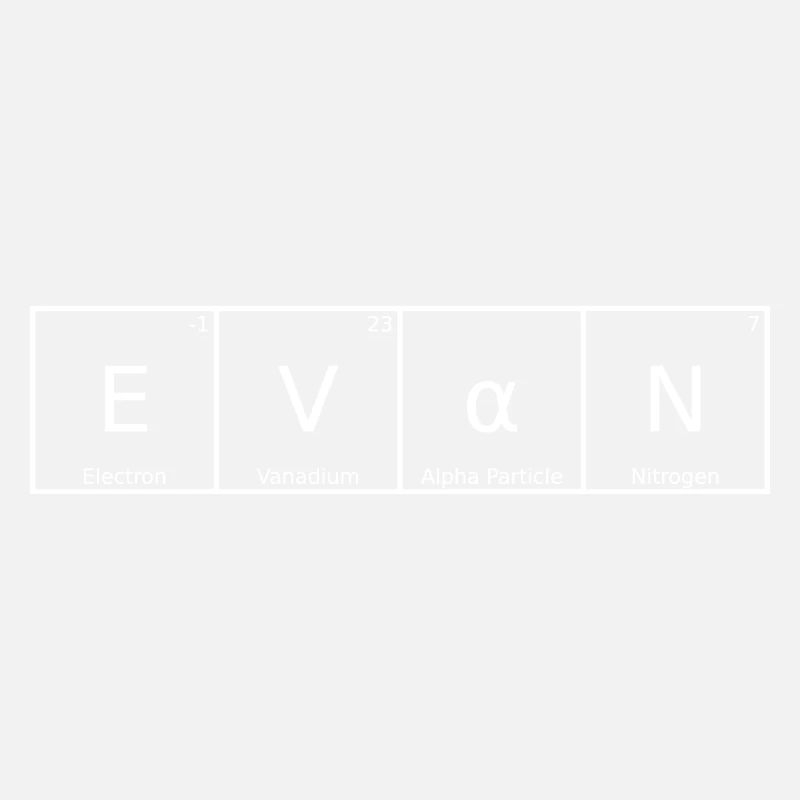Evan Name First Name Chemistry Periodic Table Elements