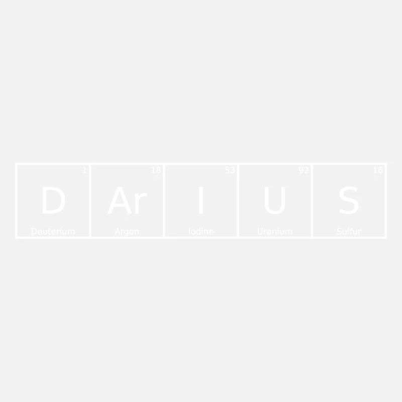 Darius Nom Prénom Chimie Éléments du tableau périodique