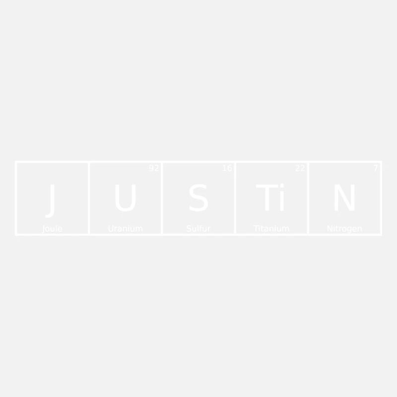 Justin Surname First Name Chemistry Periodic Table Elements