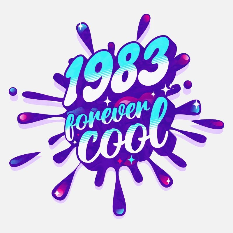 Année Cool 1983 Anniversaire 40 Ans