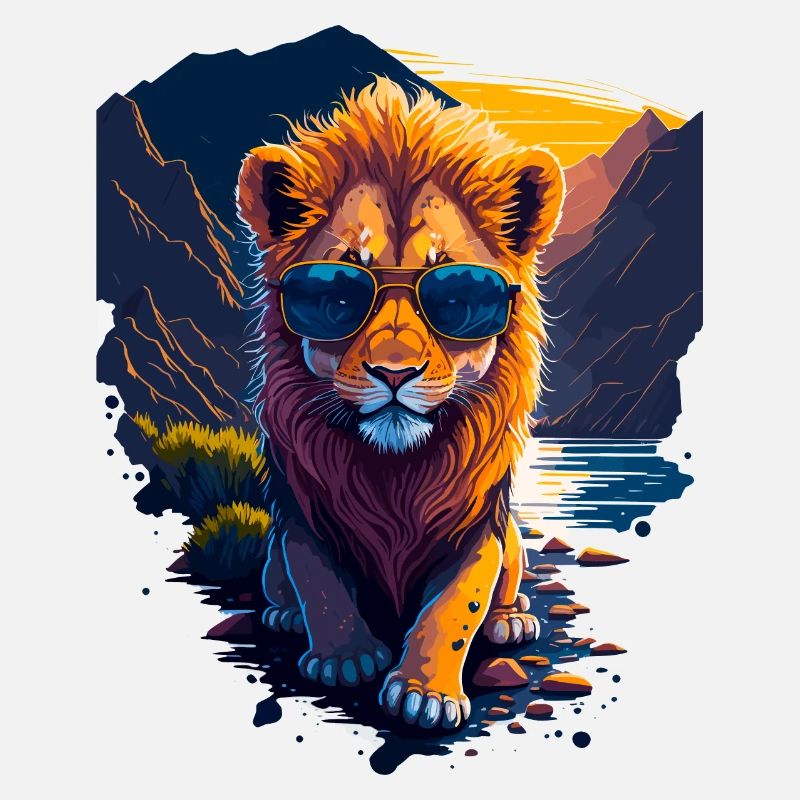 Mignon bébé lion