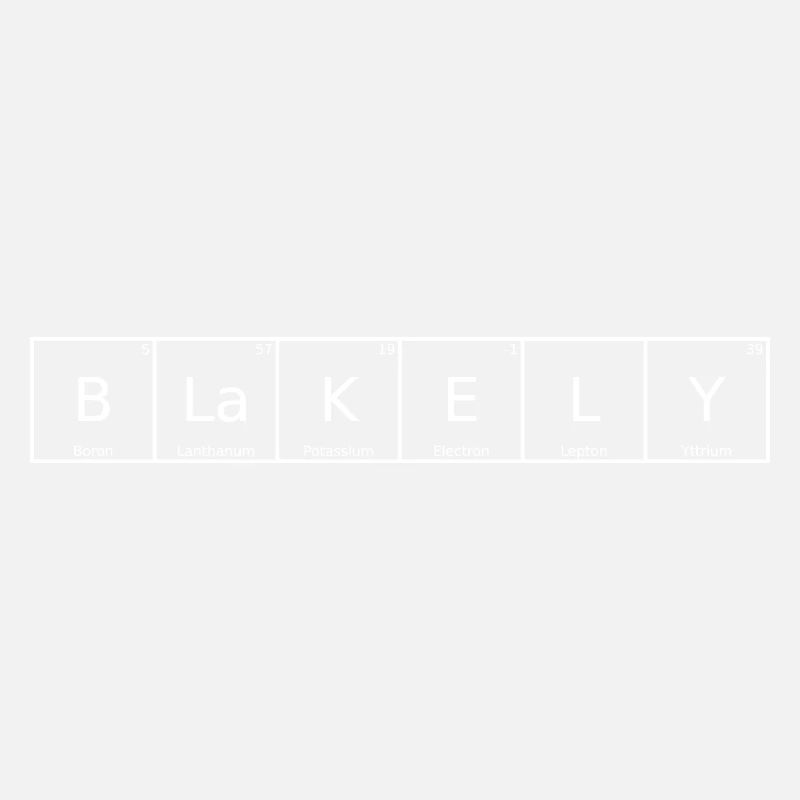 Blakely Name First Name Chemistry Periodic Table Element
