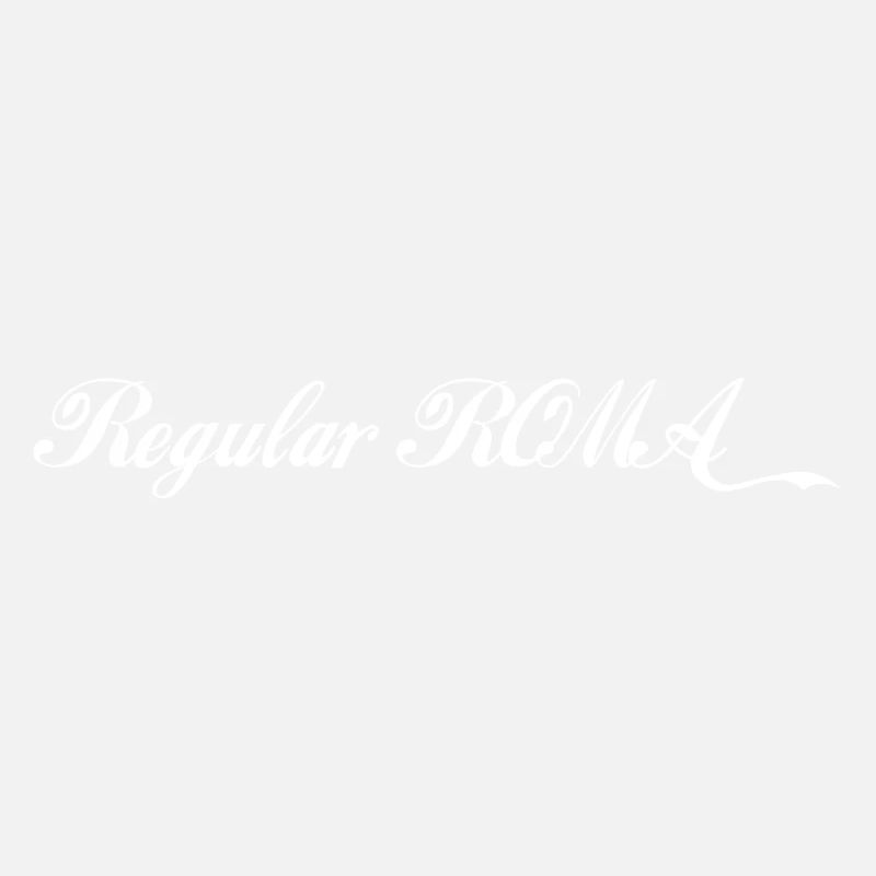 Rom régulier - Lettrage blanc