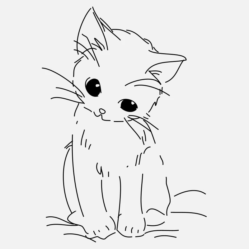 chaton timide