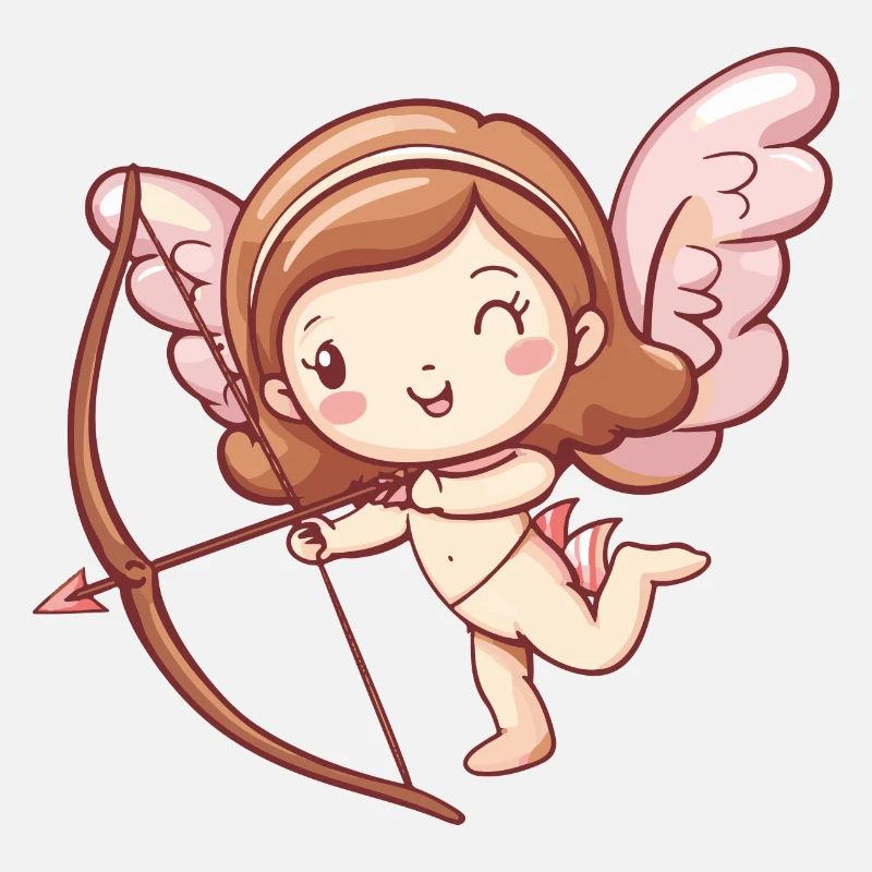 Ange arc et flèche Cupidon Saint-Valentin