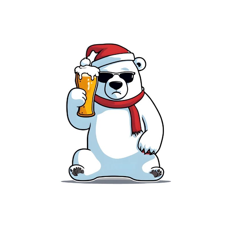 Weihnachten Eisbär Bier Eisbier