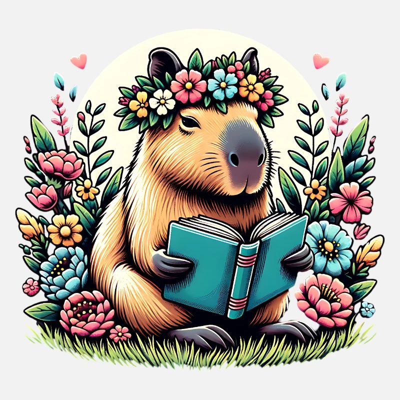 Niedliches Capybara-Lesebuch