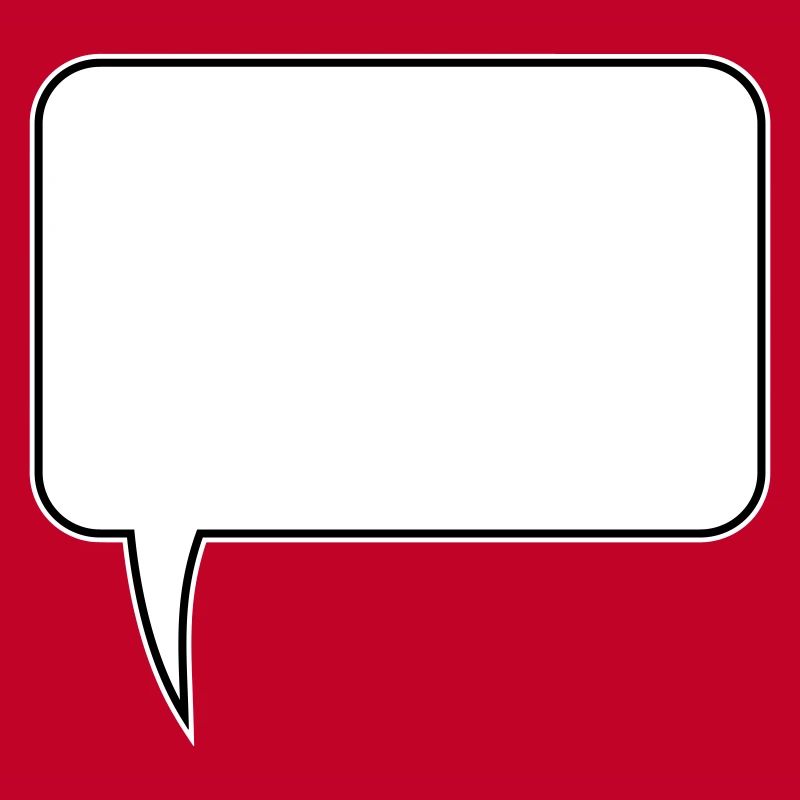 Speech bubble rectangle design