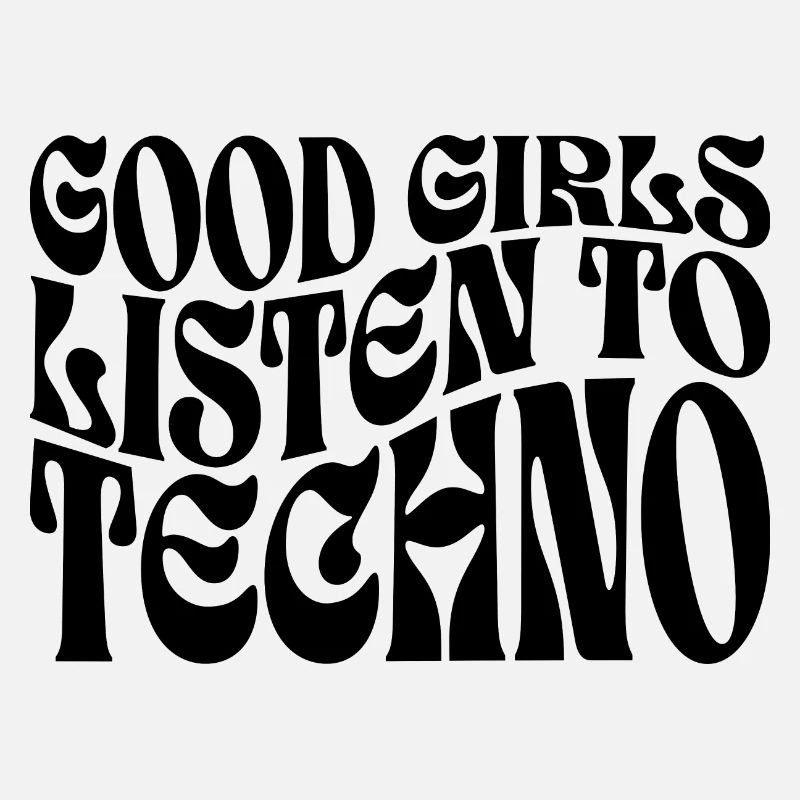 Mädchen hören Techno-Musik