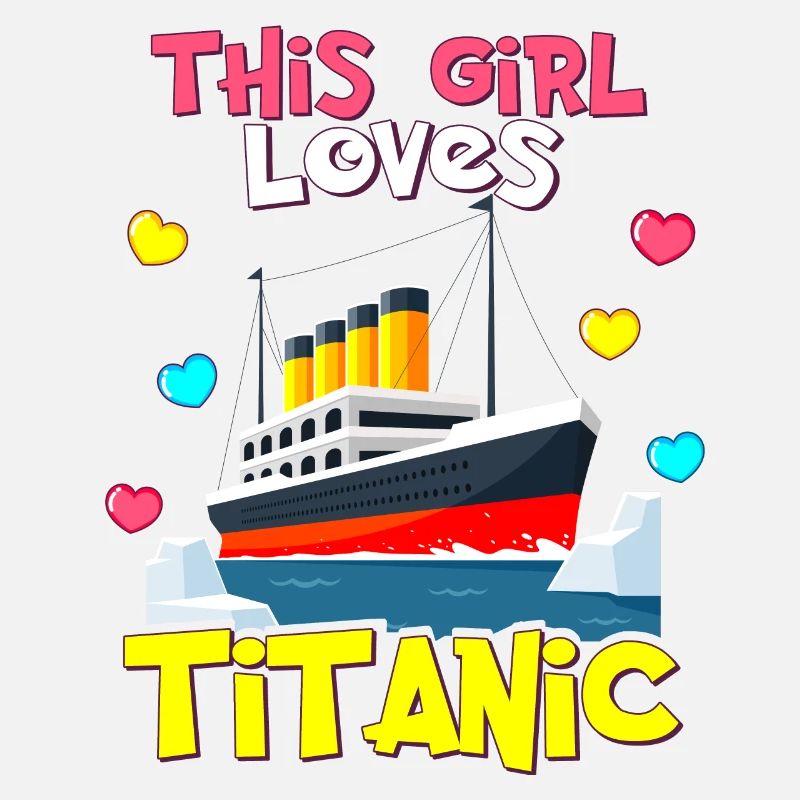 Titanic-Schiff, dieses Mädchen liebt die RMS Titanic