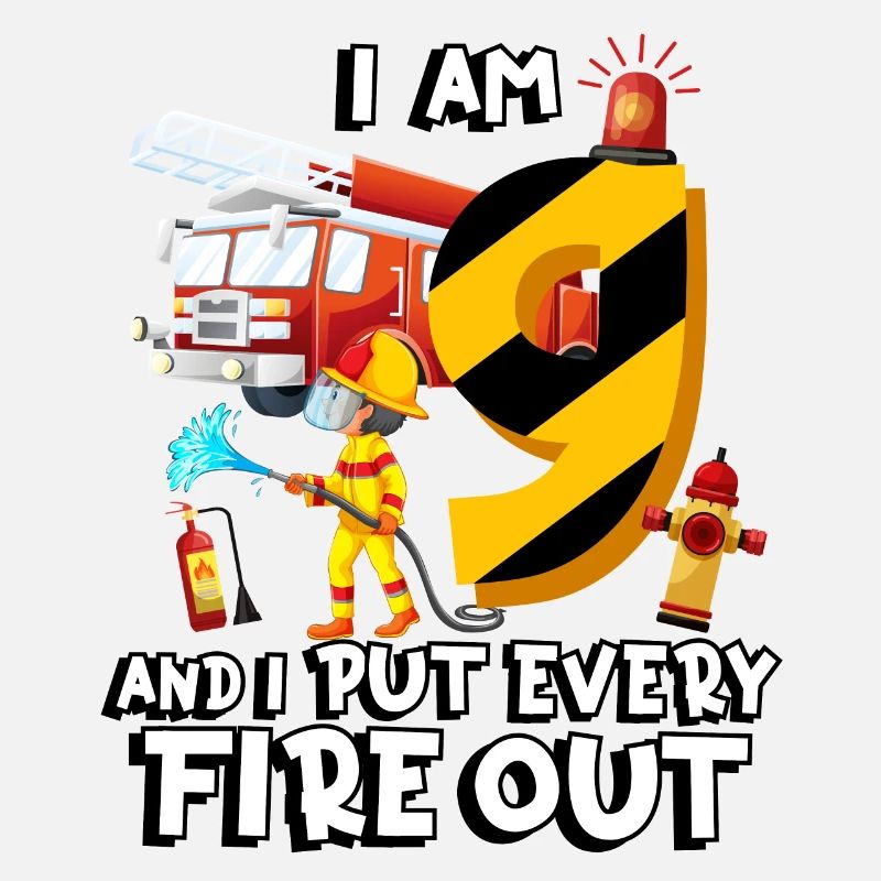 Fire engine firefighting I am 9 years old