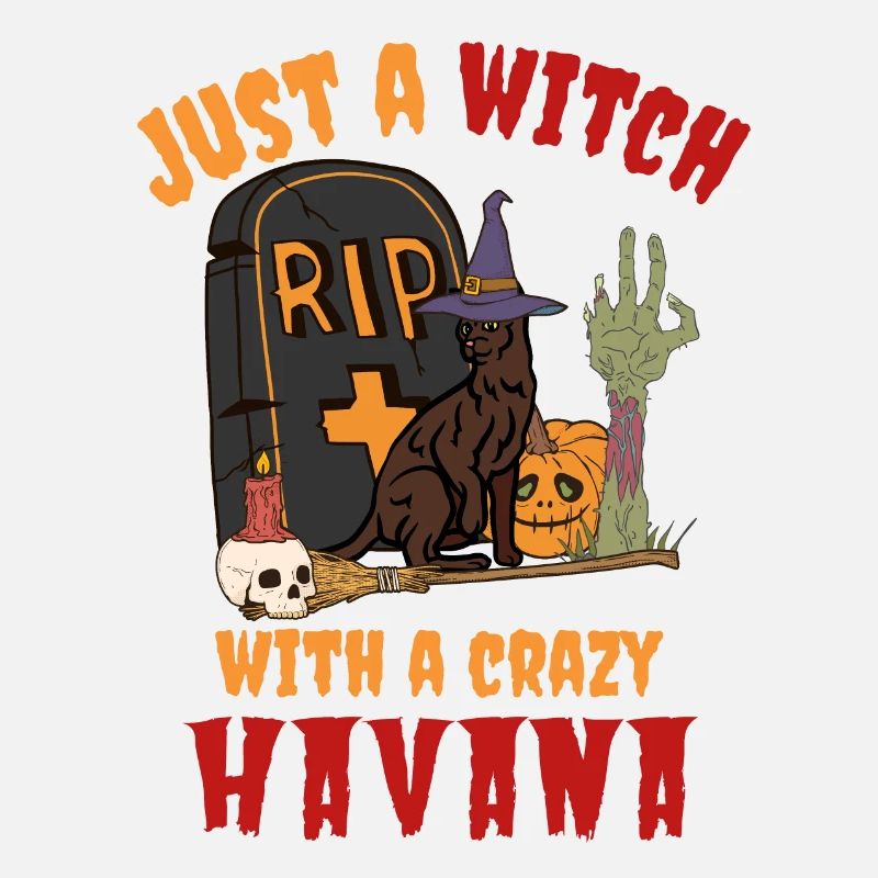 Mignon et effrayant chat d’Halloween de La Havane