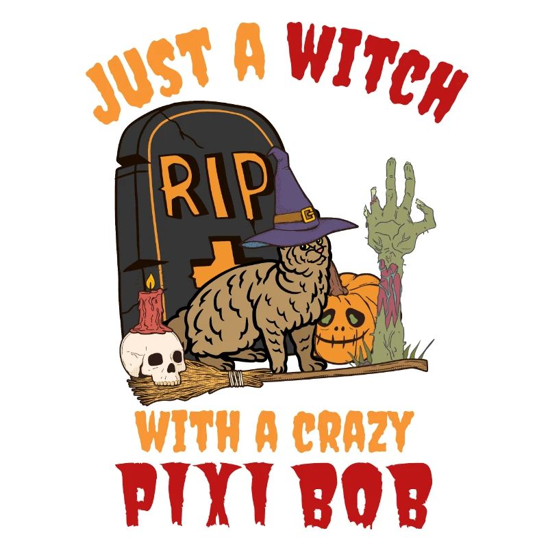 Mignon et effrayant Pixiebob Chat Halloween
