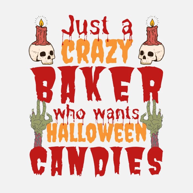 Creepy funny Halloween saying baker