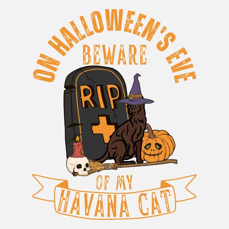 Mignon et effrayant chat d’Halloween de La Havane