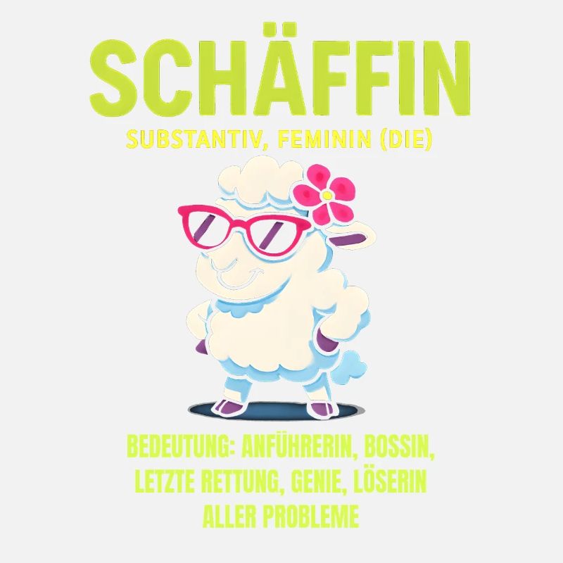 Schaf Spruch Schäffin Lustig Geschenkidee Schafe