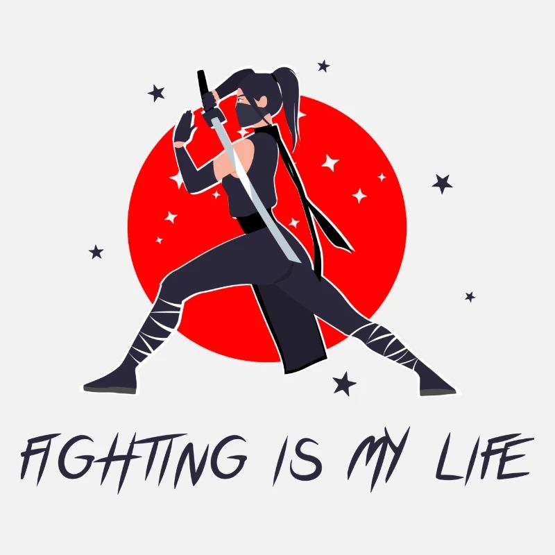 Combattant en pose de combat avec épée