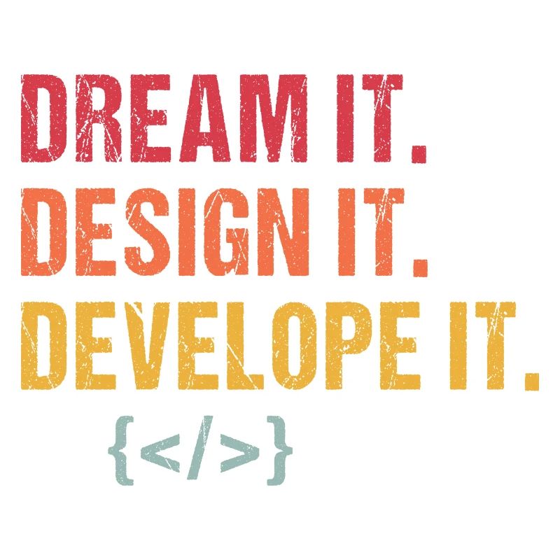 Webentwickler Programmierer Vintage Morgenroutine