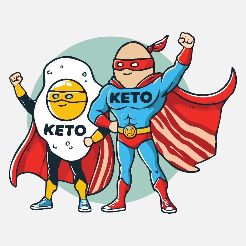 Ketogene Superhelden - Keto Diät mit Bacon und Ei