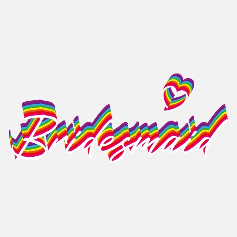 Bridesmaid Rainbow Shadow, White