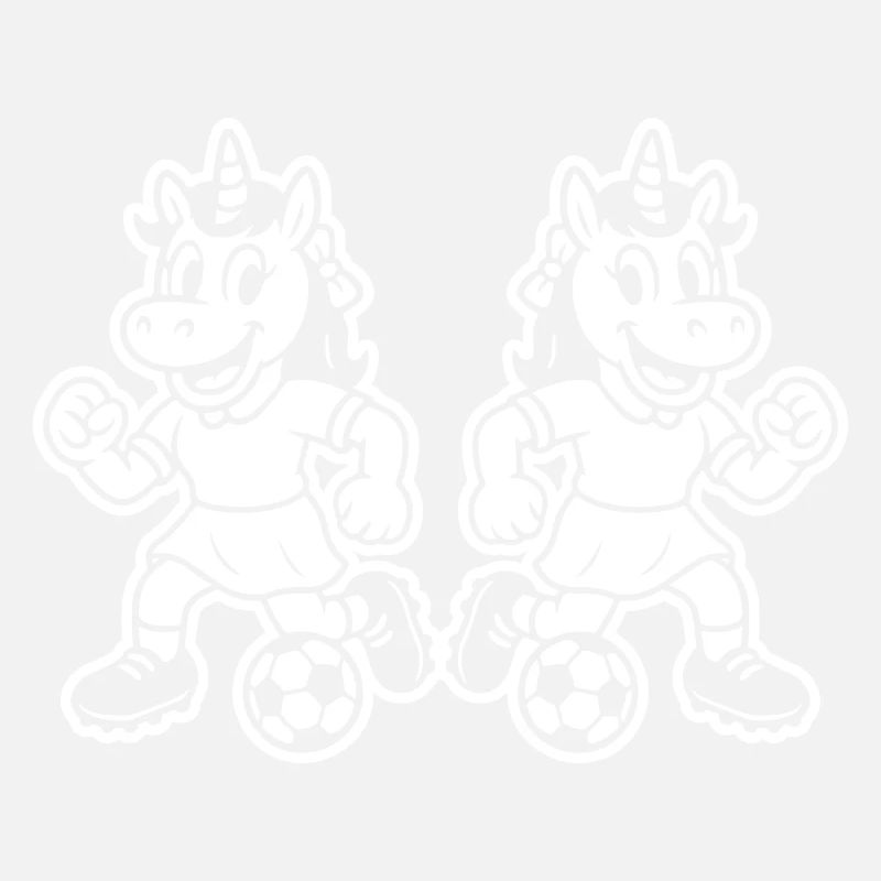 Fussball Einhorn Lustig