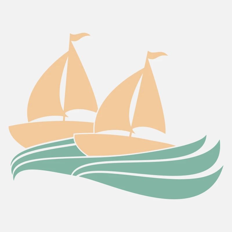 Deux navires Régate par équipe Régate de voile de compétition