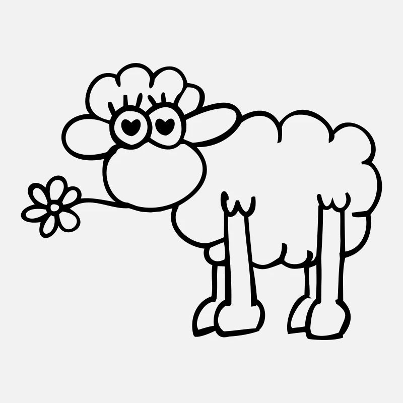 Verliebtes Schaf
