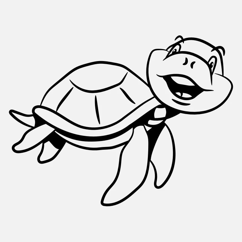 Turtle water sea