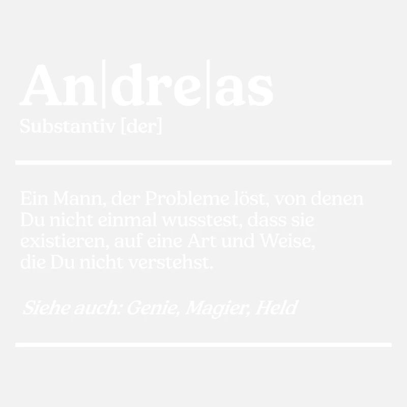 Andreas Name Definition Design für stolze Andreas