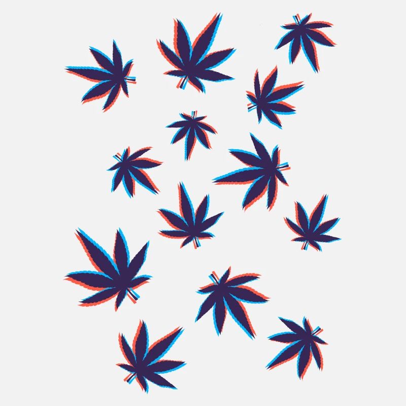 Feuilles de chanvre Feuilles de cannabis 3D