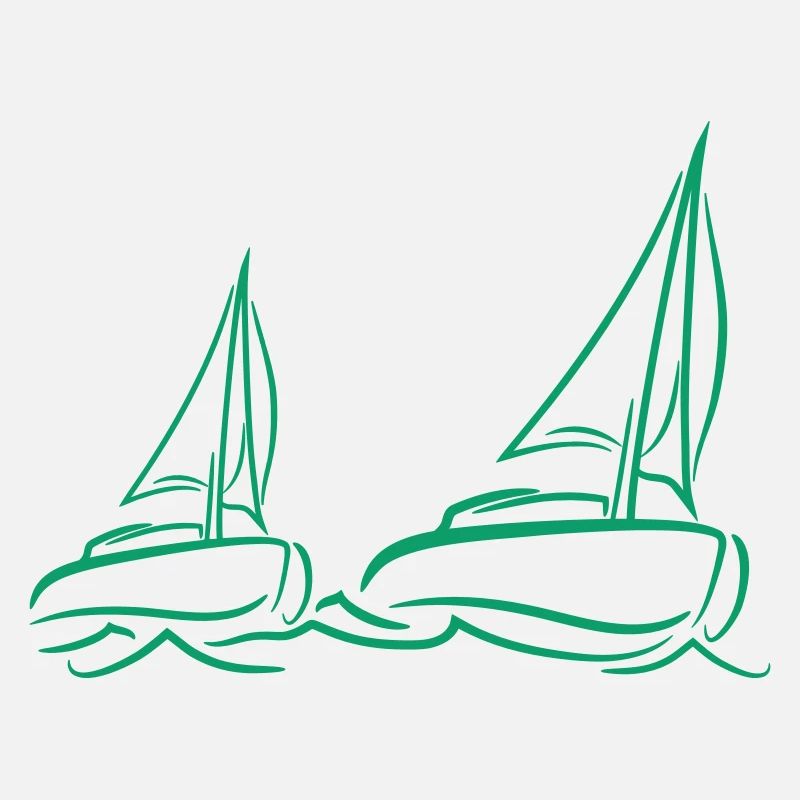 Deux navires Régate par équipe Régate de voile de compétition