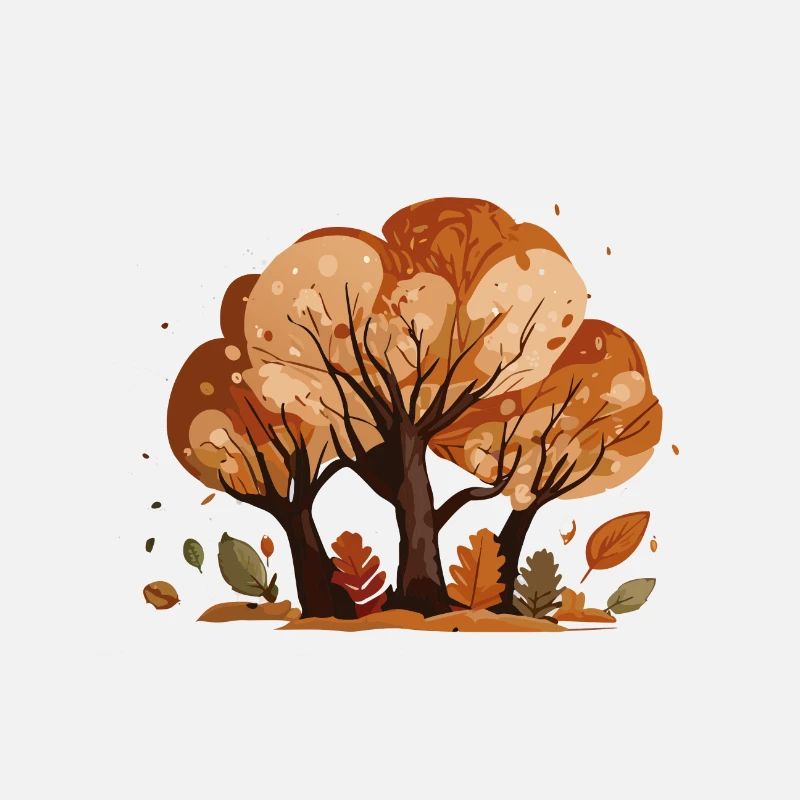 Herbstbaum-Trio (Herbstkollektion #2)