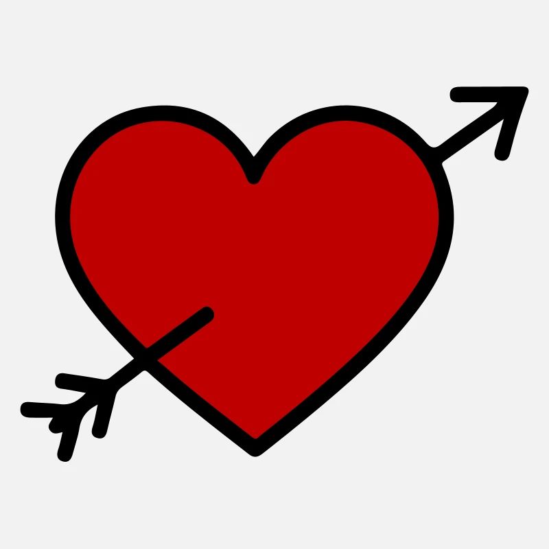 Symbole de coeur Flèche