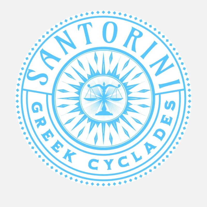 Modèle des Cyclades grecques de Santorin