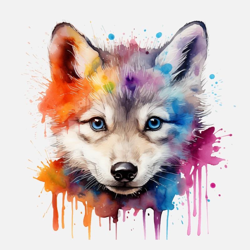 Wolf, grauer Wolf, Wolfsjunges