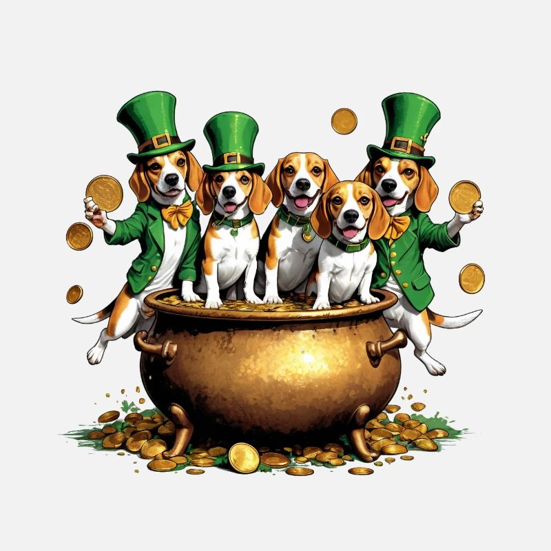 St. Patrick's Day Beagle I Irish Celebration