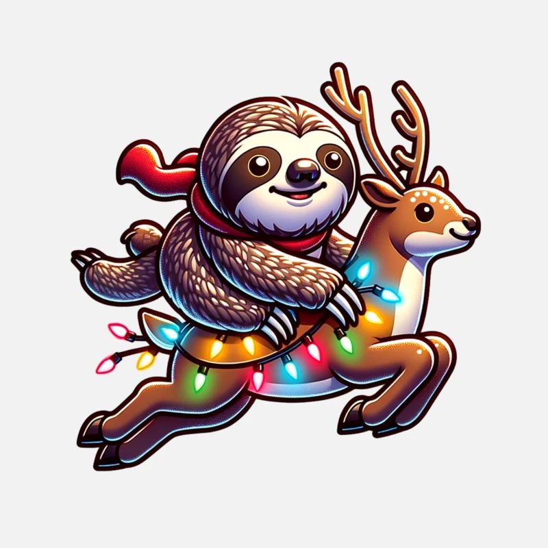 Sloth Christmas Funny Comic