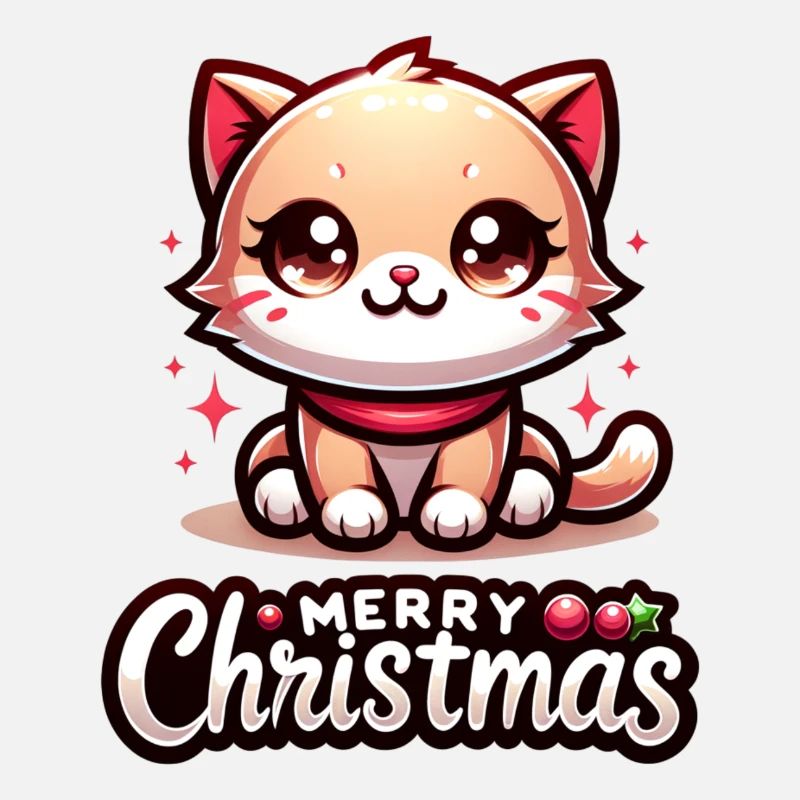 Chat mignon Joyeux Noël Noël